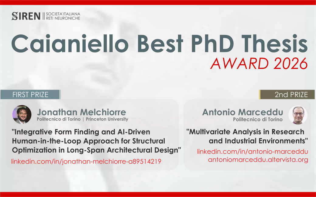Caianiello Best PhD Thesis Award 2026